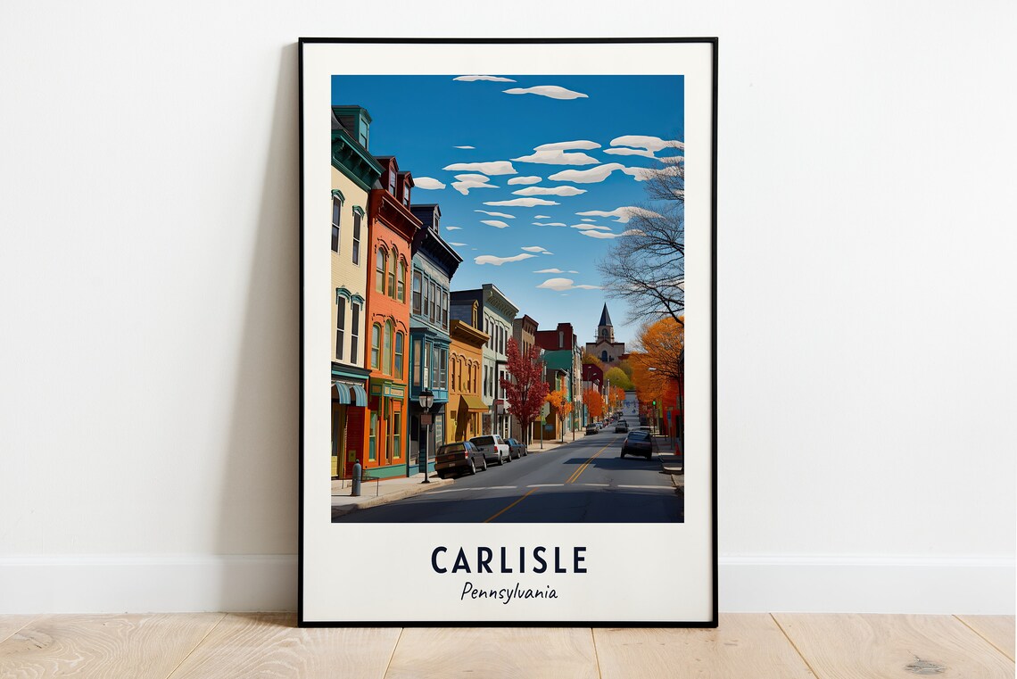 Carlisle Pennsylvania Travel Poster, City Gift