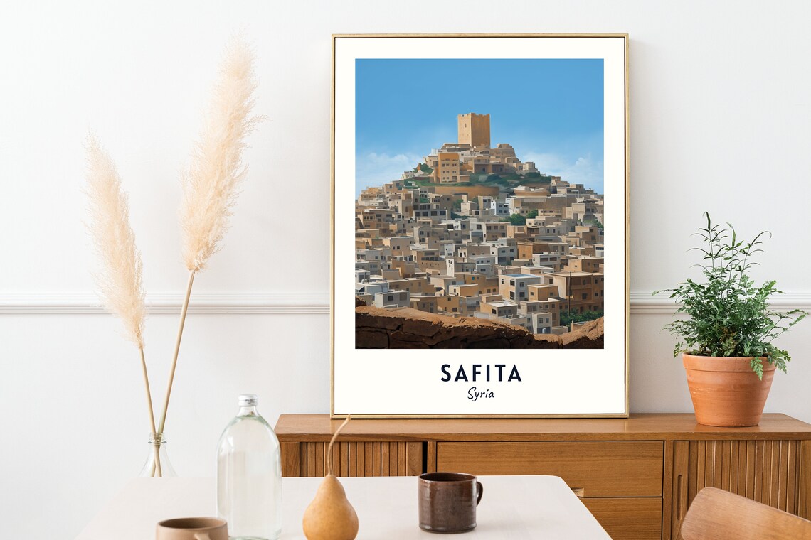 Safita Syria Travel Poster, City Place Print - Image 2