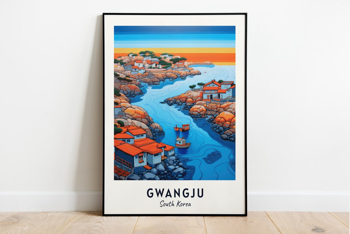 Gwangju Biennale Hall Travel Print Wall Art Gwangju South Korea City Print Gwangju Biennale Hall Travel Gift Wall Art