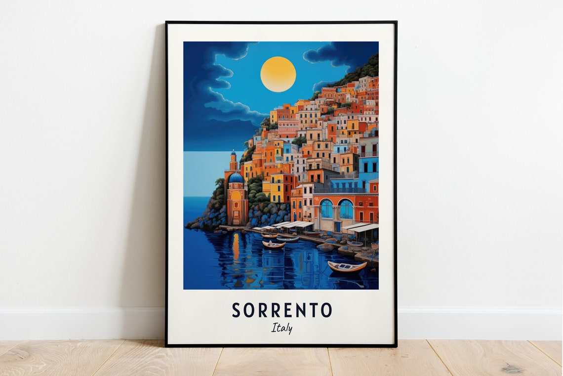 Sorrento Italy Travel Print Wall Art Sorrento Italy City Print Sorrento Italy Travel Gift Sorrento Italy Poster