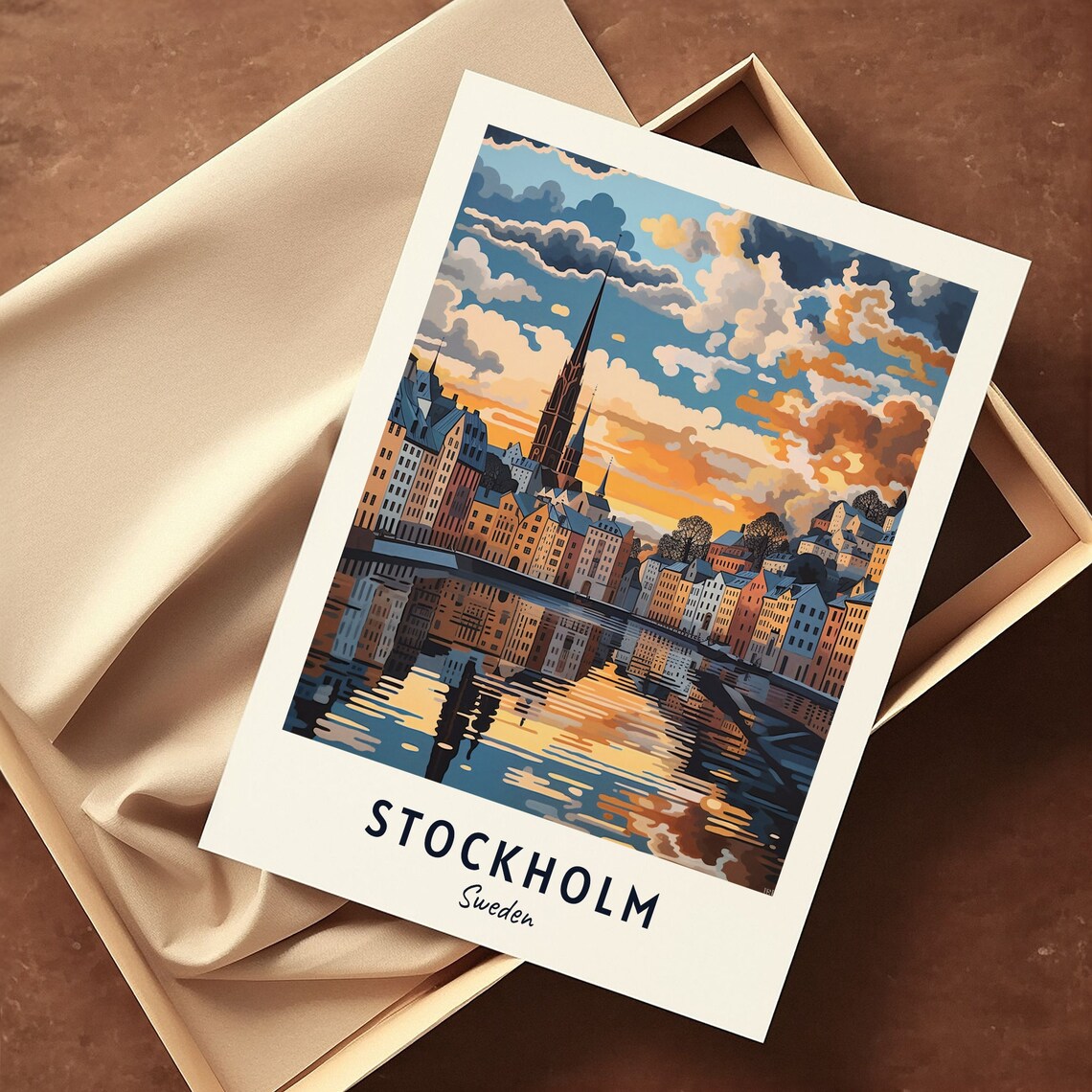 Stockholm Travel Poster, Sweden City View - Image 3