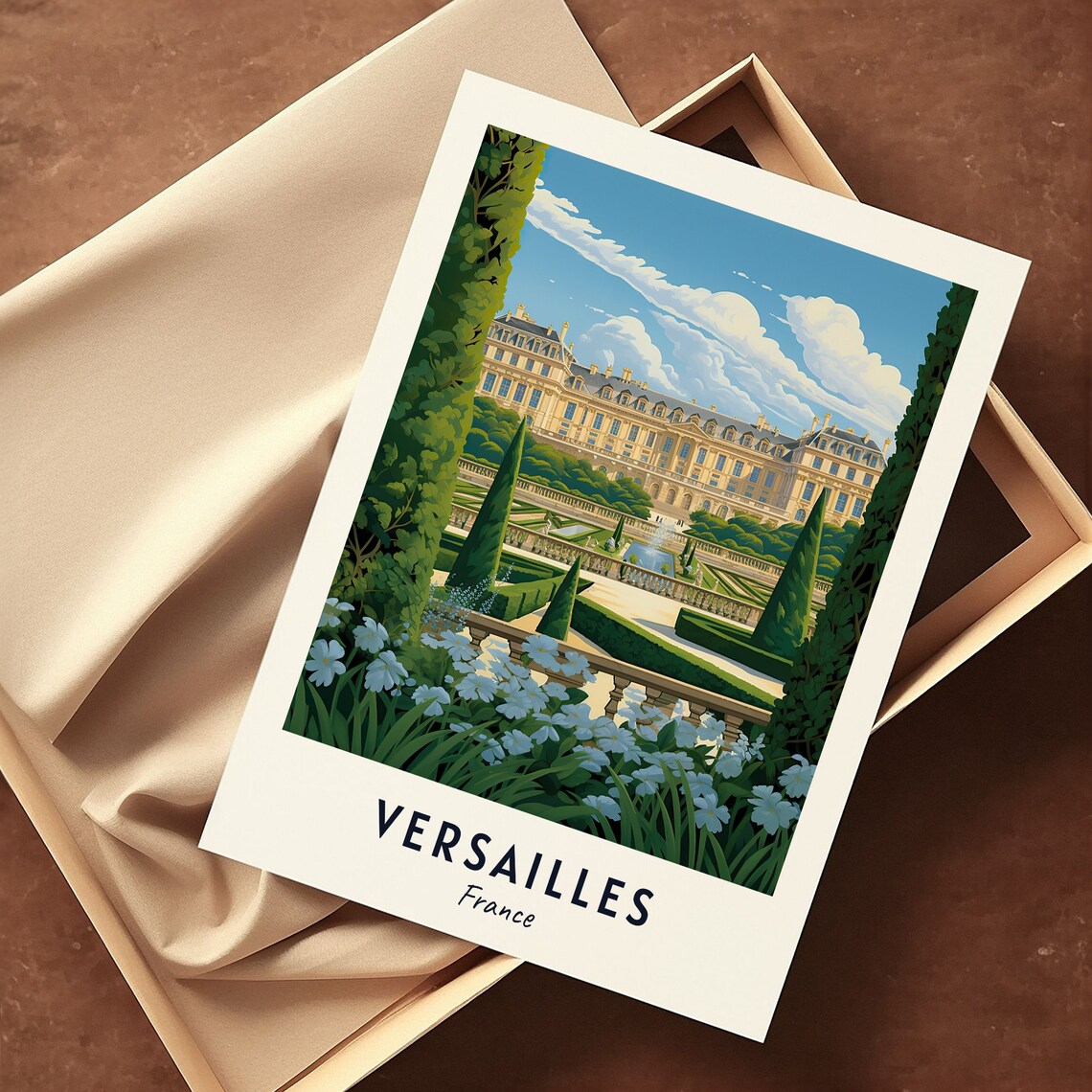 Versailles Vintage Travel Poster, France City Print - Image 3