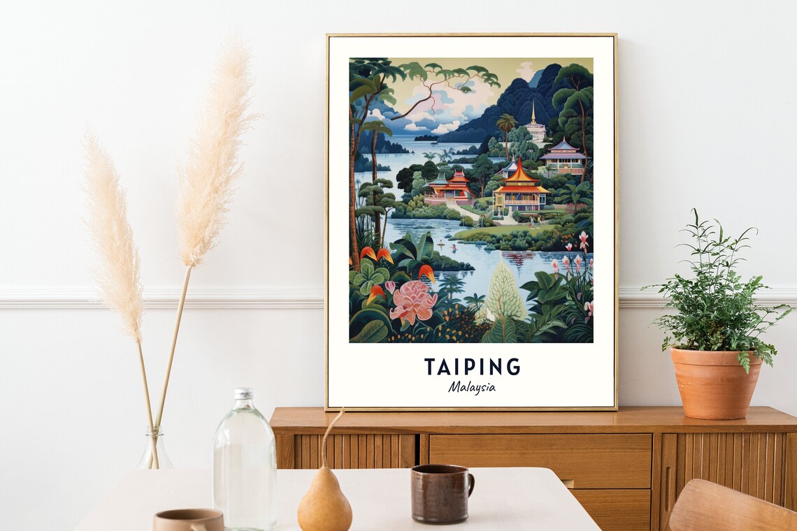 Taiping Lake Gardens Travel Poster, Taiping Malaysia - Image 2