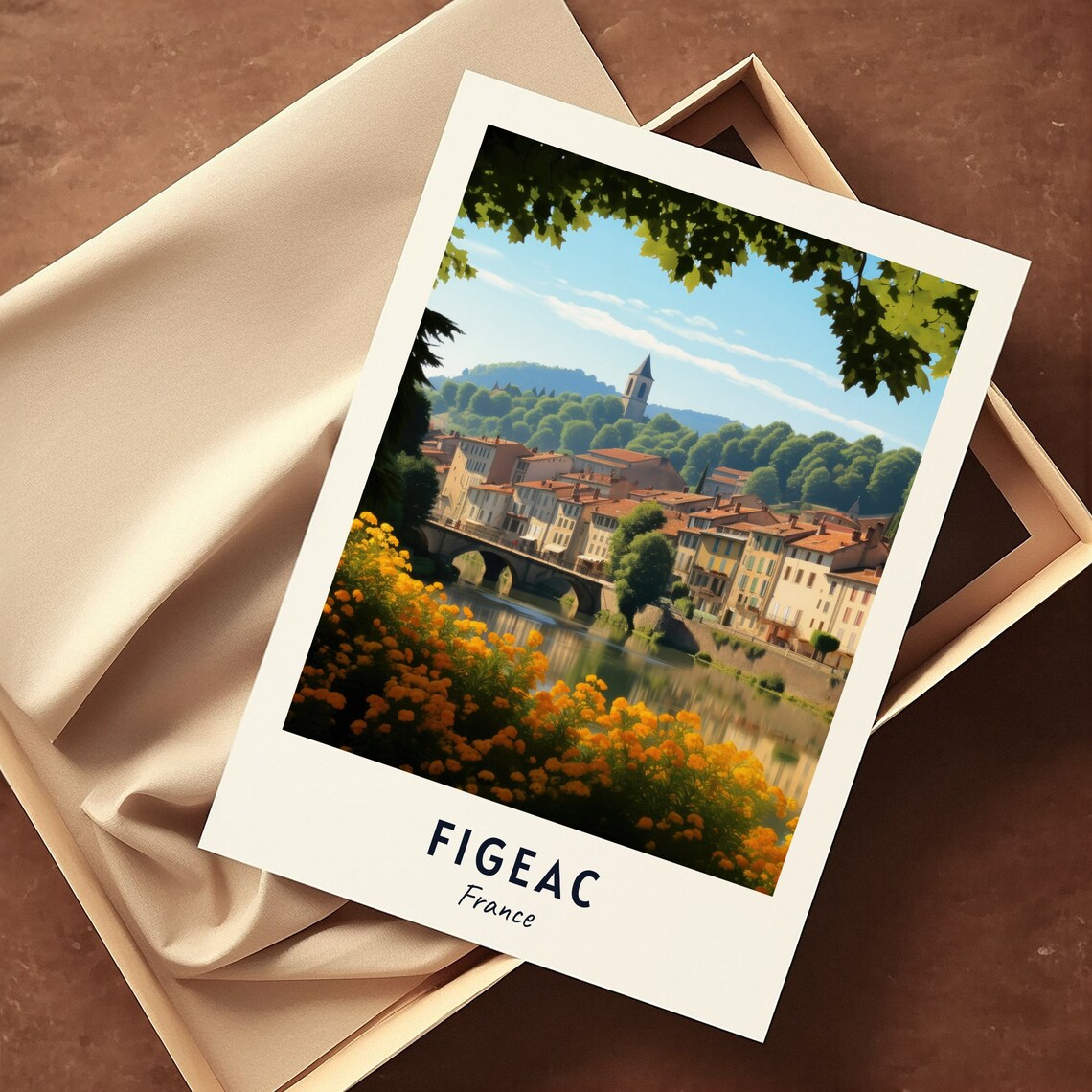 Figeac France Travel Poster, City Wall Art Print - Image 3