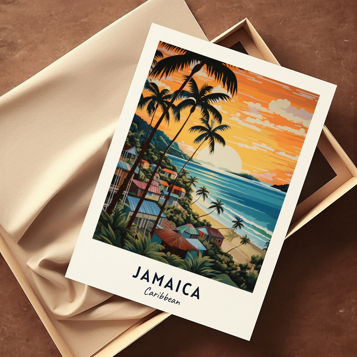 Jamaica Travel Poster, Caribbean City Art Print - Image 3