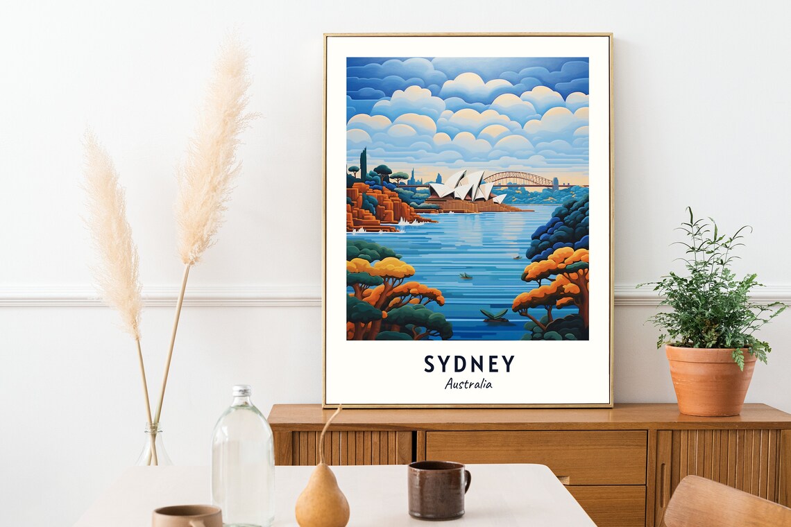 Sydney Travel Poster, Australia City Wall Art Print - Image 2