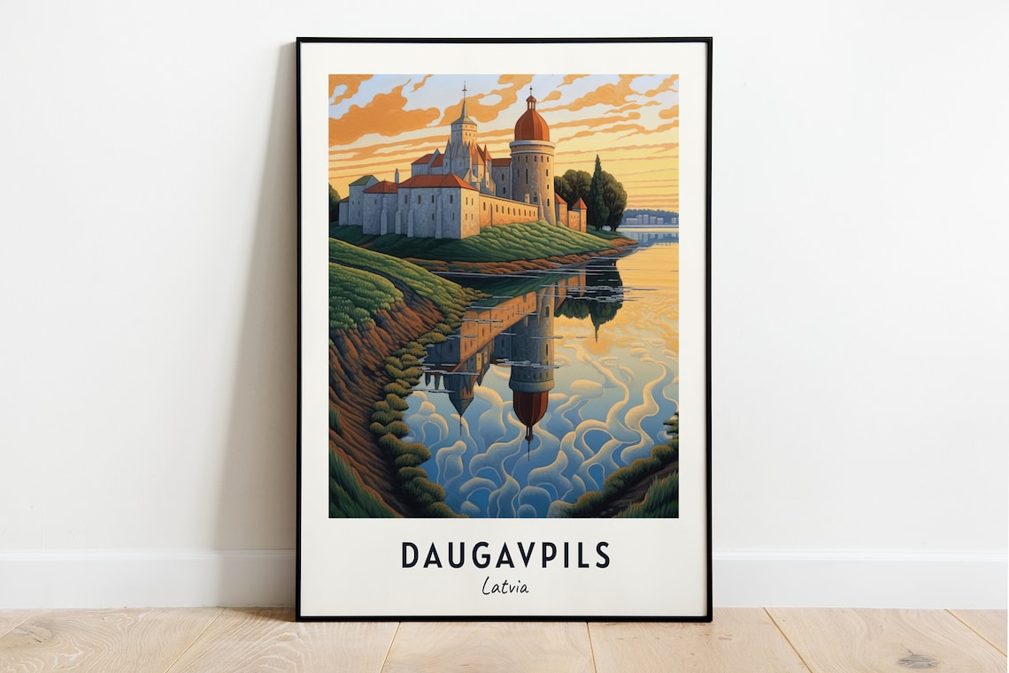 Daugavpils Fortress Travel Print Wall Art Daugavpils Latvia City Print Daugavpils Fortress Travel Gift Daugavpils Fortress Poster