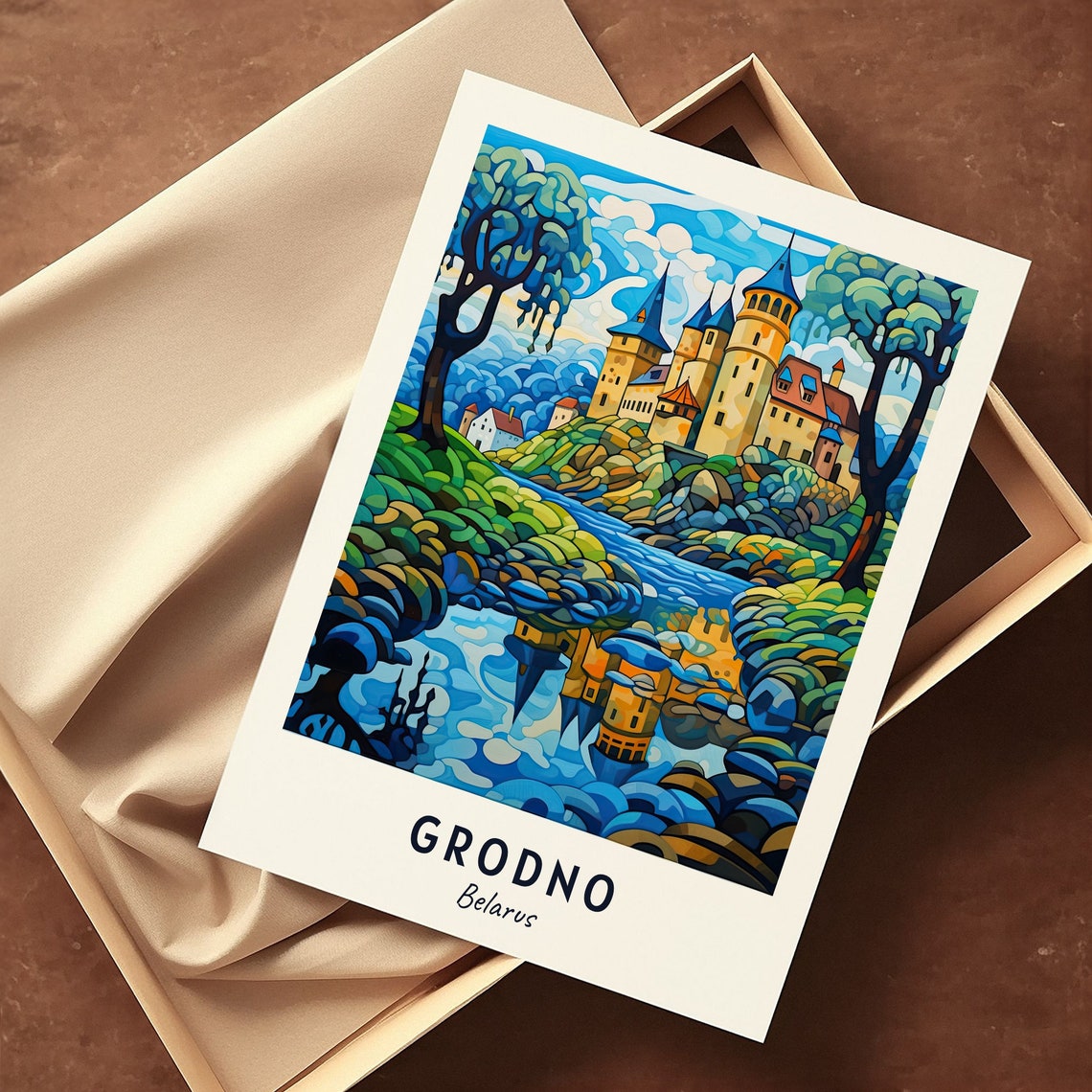 Old Castle Of Grodno Travel Print Wall Art Grodno Belarus City Print Old Castle Of Grodno Travel Gift Old Castle Of Grodno Poster - Image 3