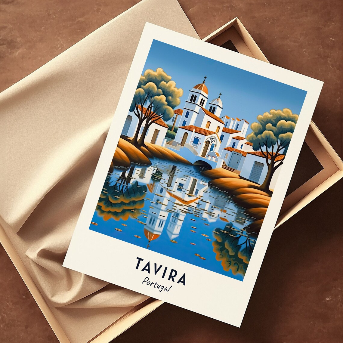 Tavira Island Travel Poster, Tavira Portugal - Image 3