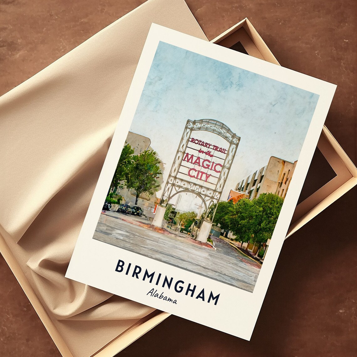 Birmingham Alabama Travel Poster, Magic City - Image 3
