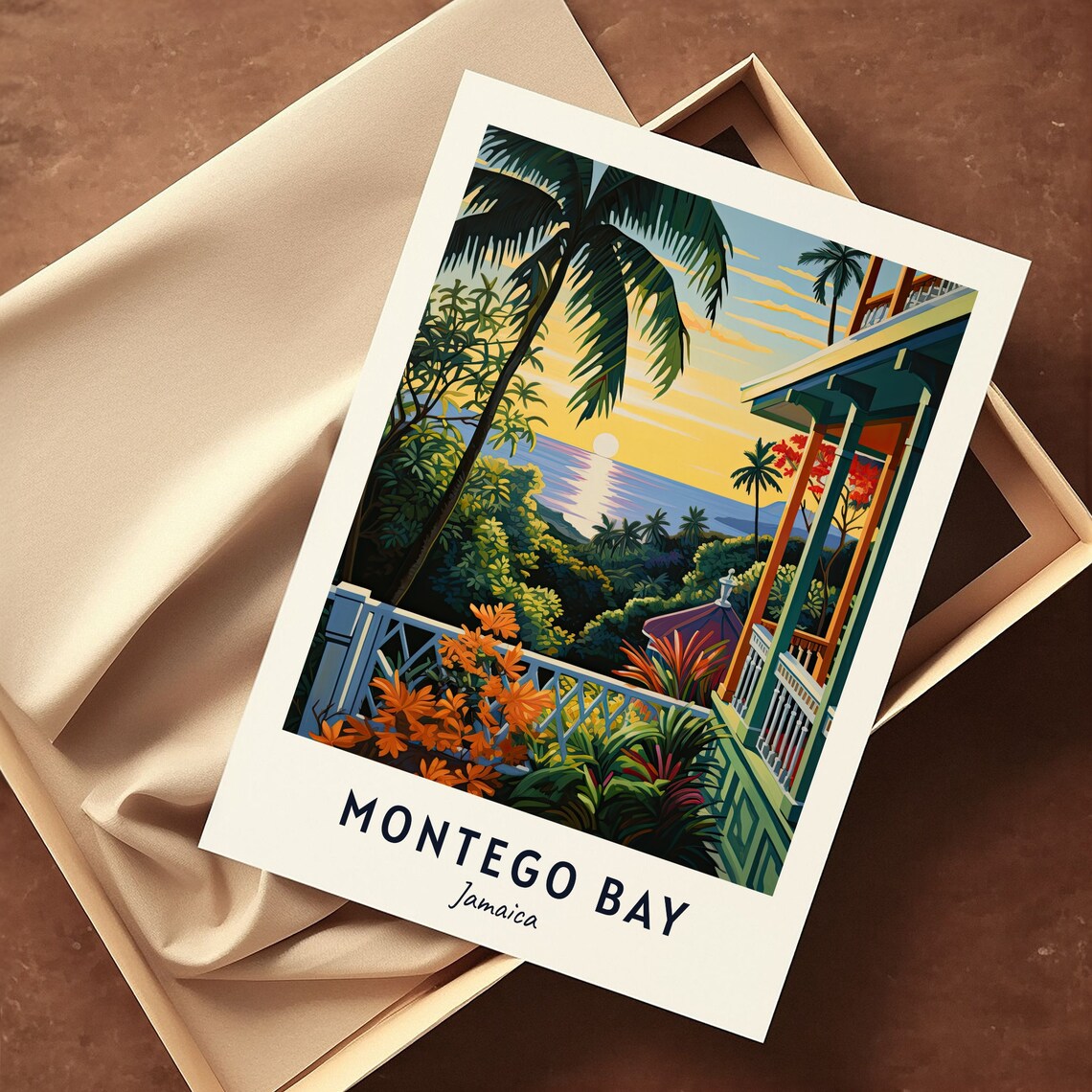 Montego Bay Jamaica Travel Poster, City Print - Image 3