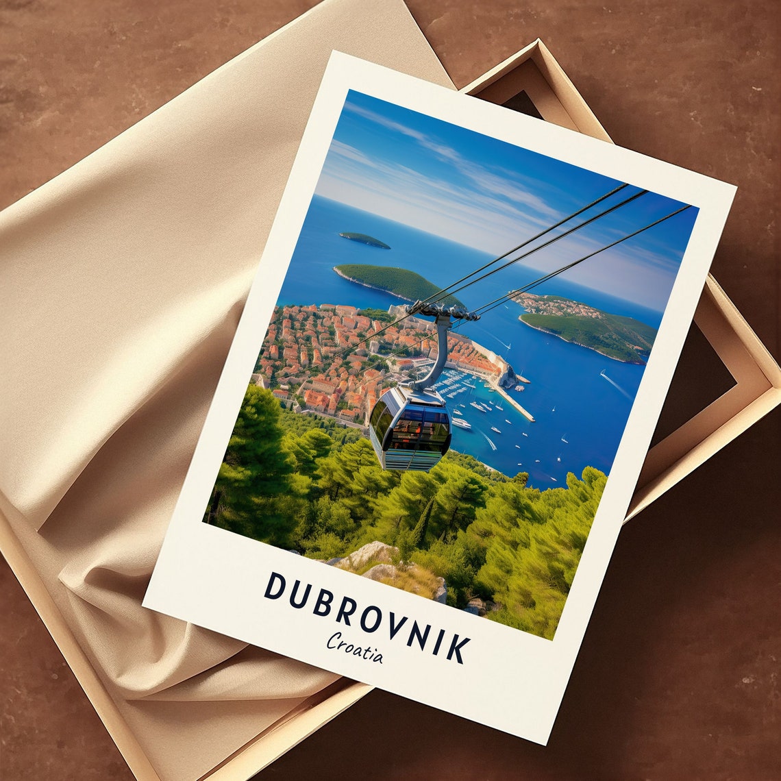 Dubrovnik Travel Print Wall Art Dubrovnik Croatia City Print Dubrovnik Travel Gift Dubrovnik City Poster Travel Gift - Image 3