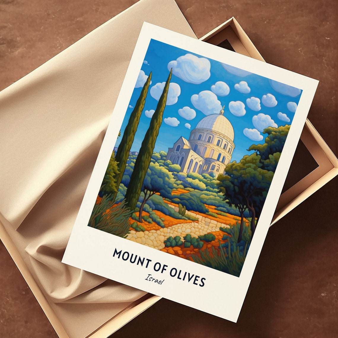 Church Of All Nations Travel Print Wall Art Mount Of Olives Israel City Print Church Of All Nations Travel Gift - Image 3