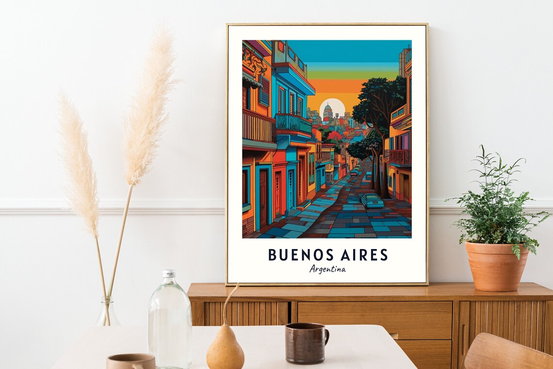 Buenos Aires Argentina Travel Poster, City Print - Image 2