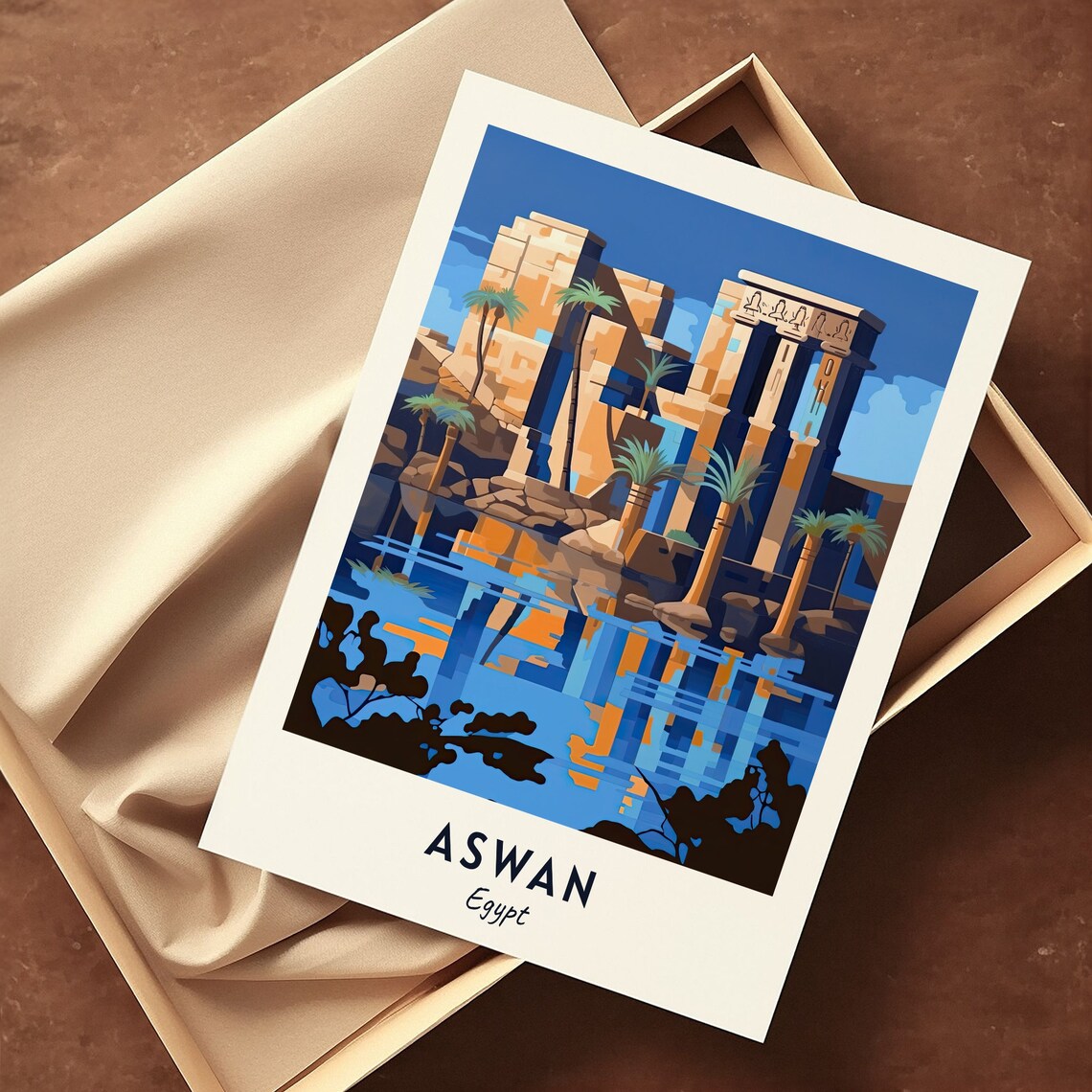 Philae Temple Travel Poster, Aswan Egypt - Image 3