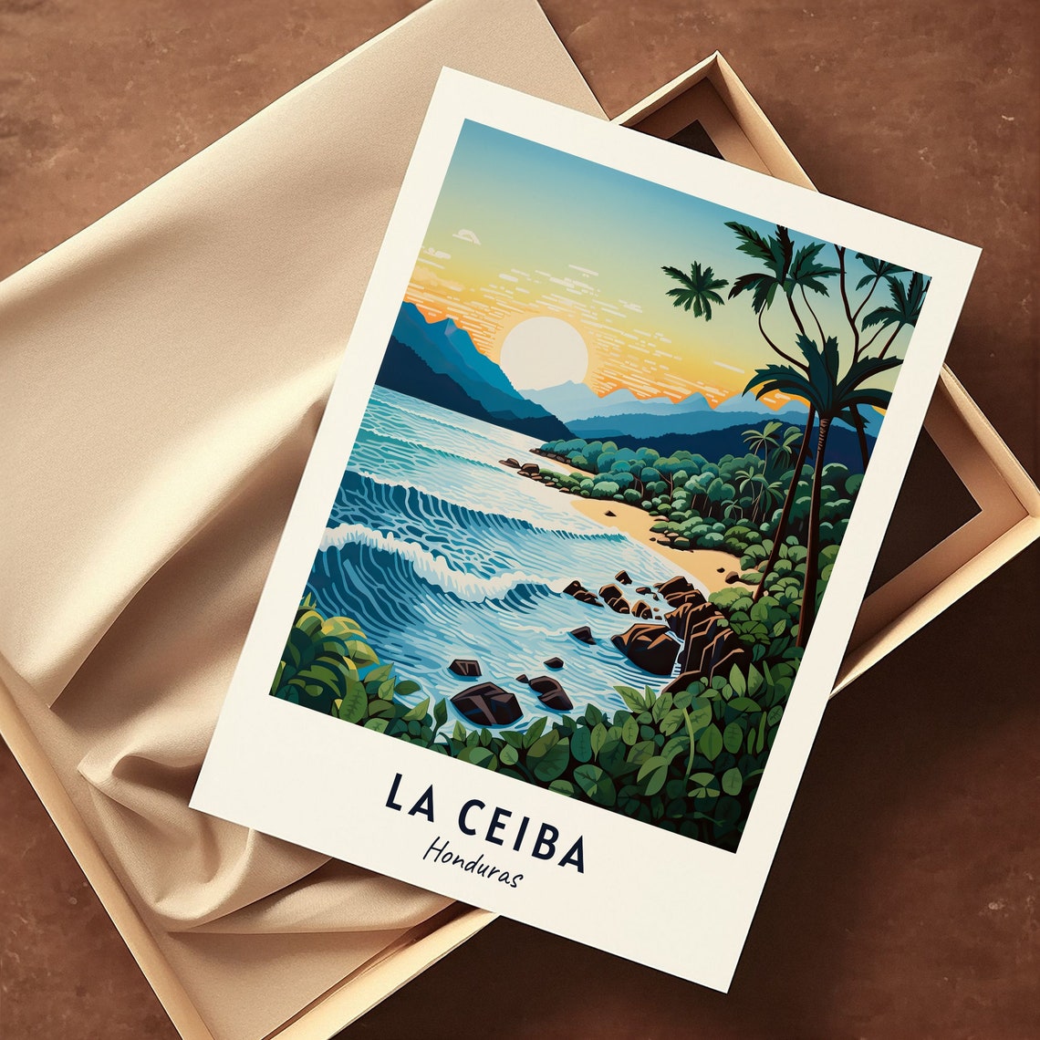 La Ceiba City Print La Ceiba Travel Poster Honduras Travel Gift La Ceiba Honduras Poster La Ceiba Gift - Image 3