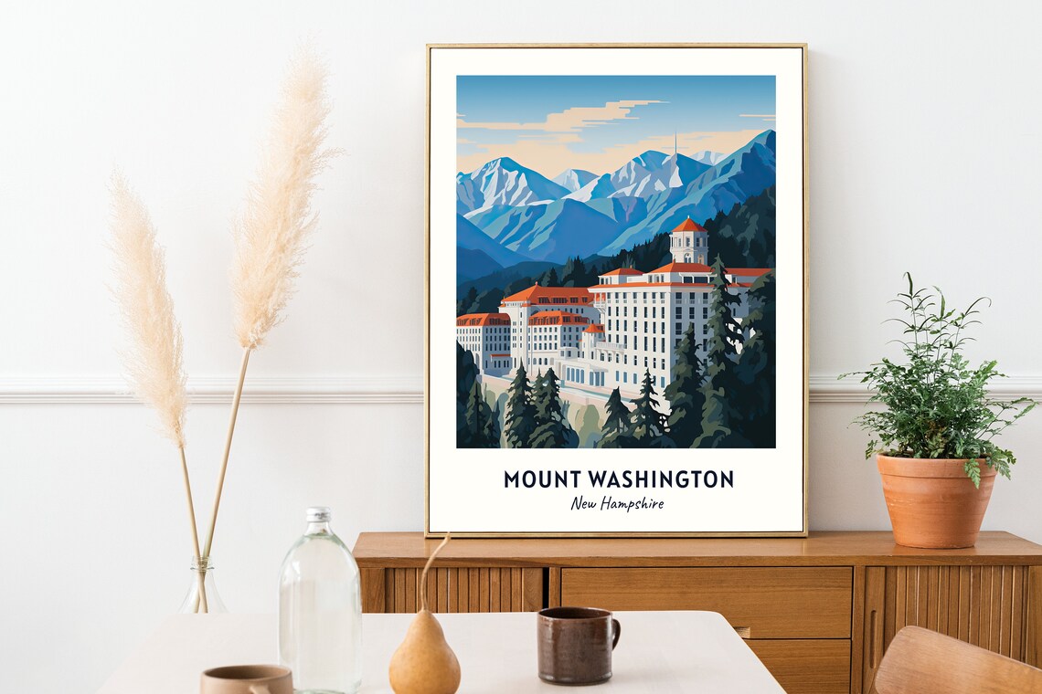 Mount Washington New Hampshire Travel Poster - Image 2