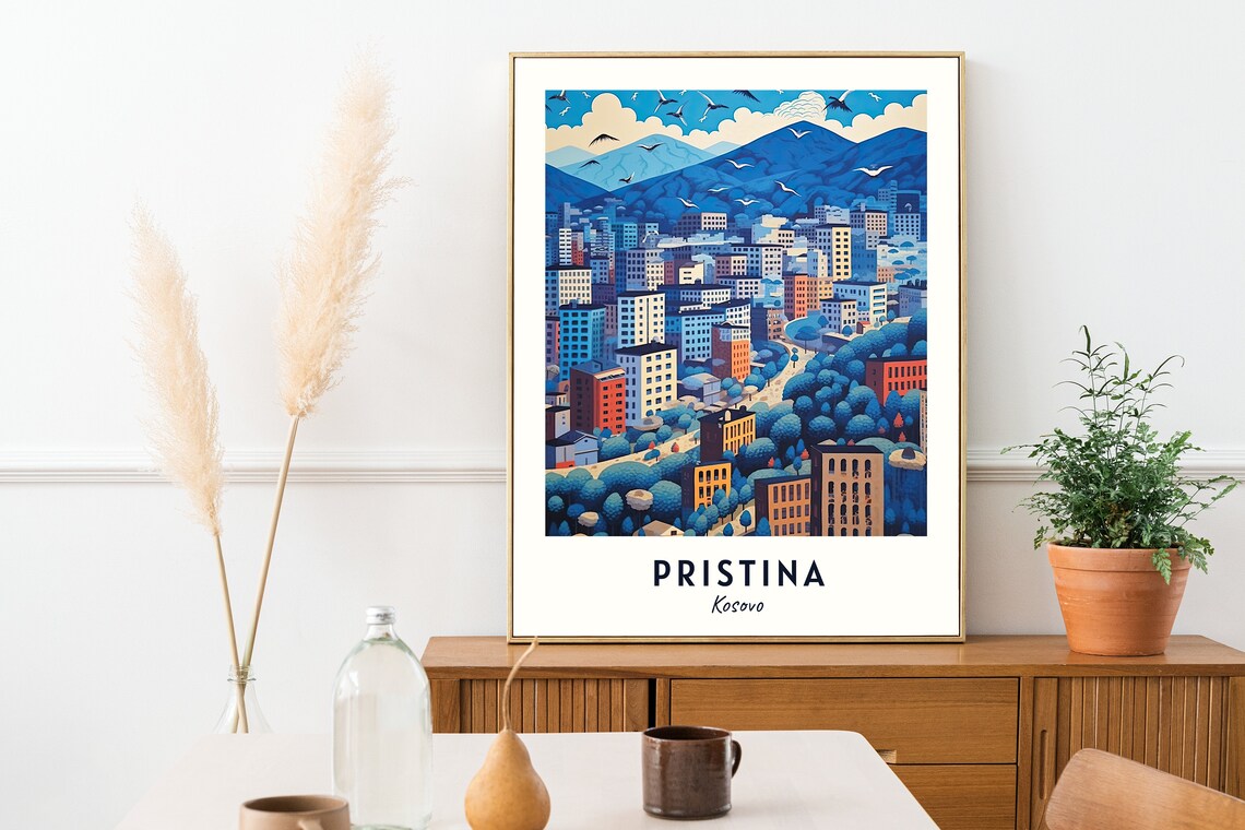 National Library Of Kosovo Travel Poster, Pristina - Image 2