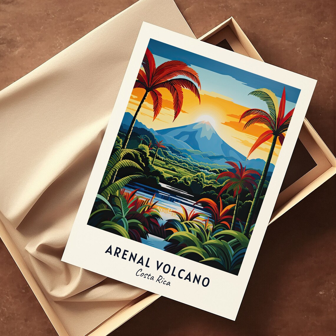 Sunset Glow at Arenal Volcano in the Jungles of Costa Rica Poster - Image 3