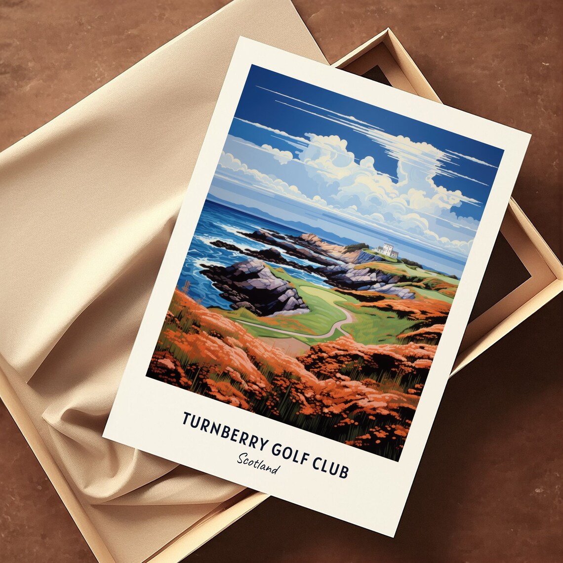 Turnberry Golf Club Scotland Coastal Links Vintage Travel Poster - Image 3
