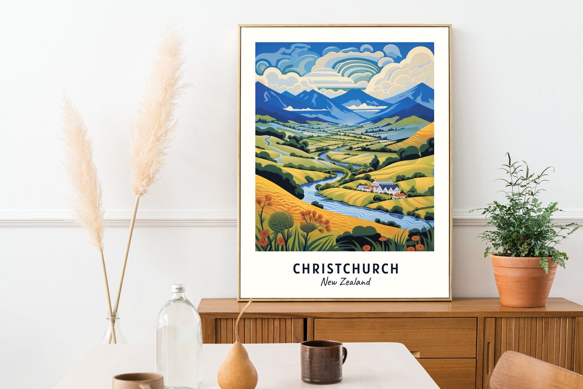 Canterbury Museum Travel Print Wall Art Christchurch New Zealand City Print Canterbury Museum Travel Gift Canterbury Museum Poster - Image 2