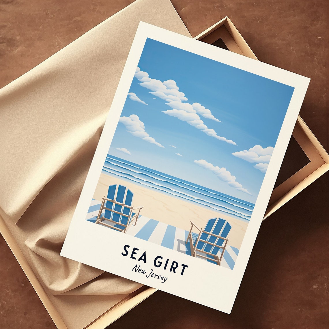 Sea Girt Travel Print Wall Art Sea Girt New Jersey City Print Sea Girt Travel Gift Sea Girt City Poster Travel Gift - Image 3