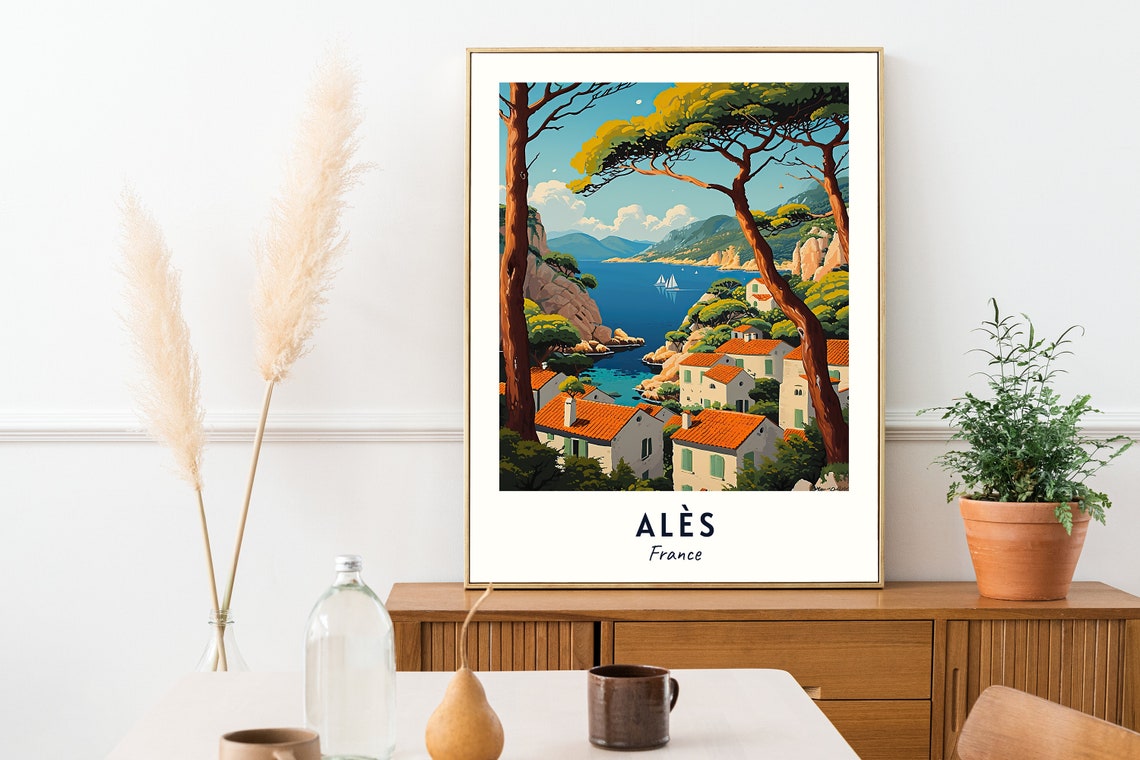 Als Travel Print Wall Art Als France City Print Als Travel Gift Als City Poster Travel Gift Wedding Gift - Image 2