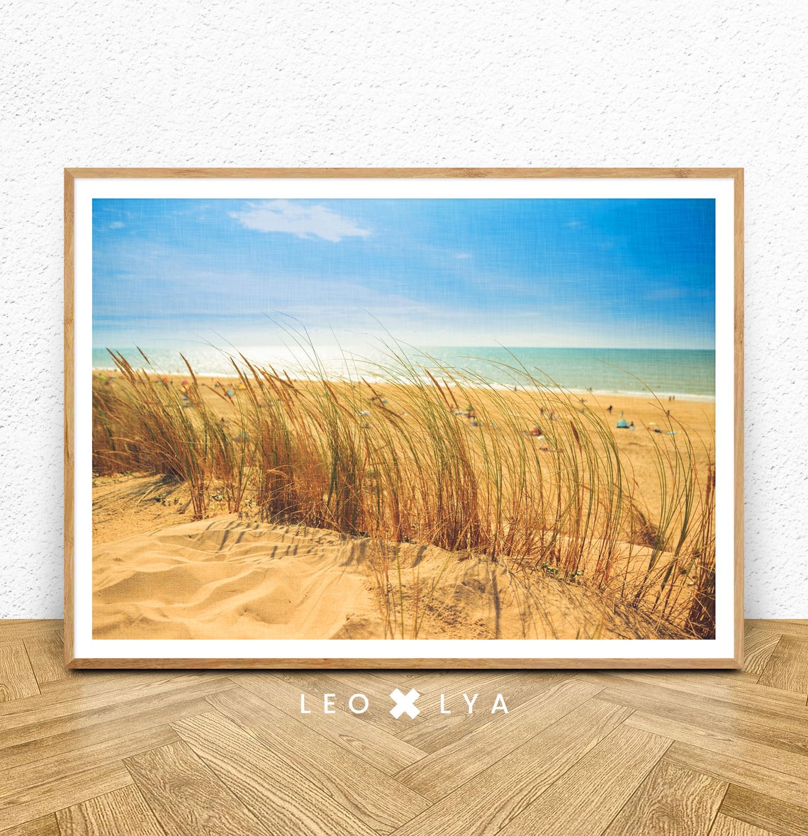 Beach Dunes Sea Grass Golden Sand Ocean Summer Landscape Poster