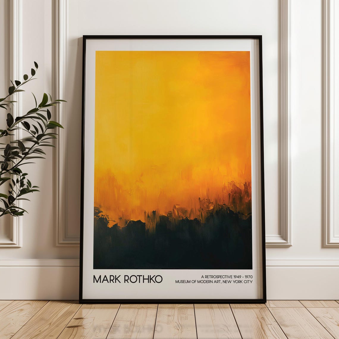 Mark Rothko Art Poster Living Room Decor Home Wall Modern Exhibition Abstract