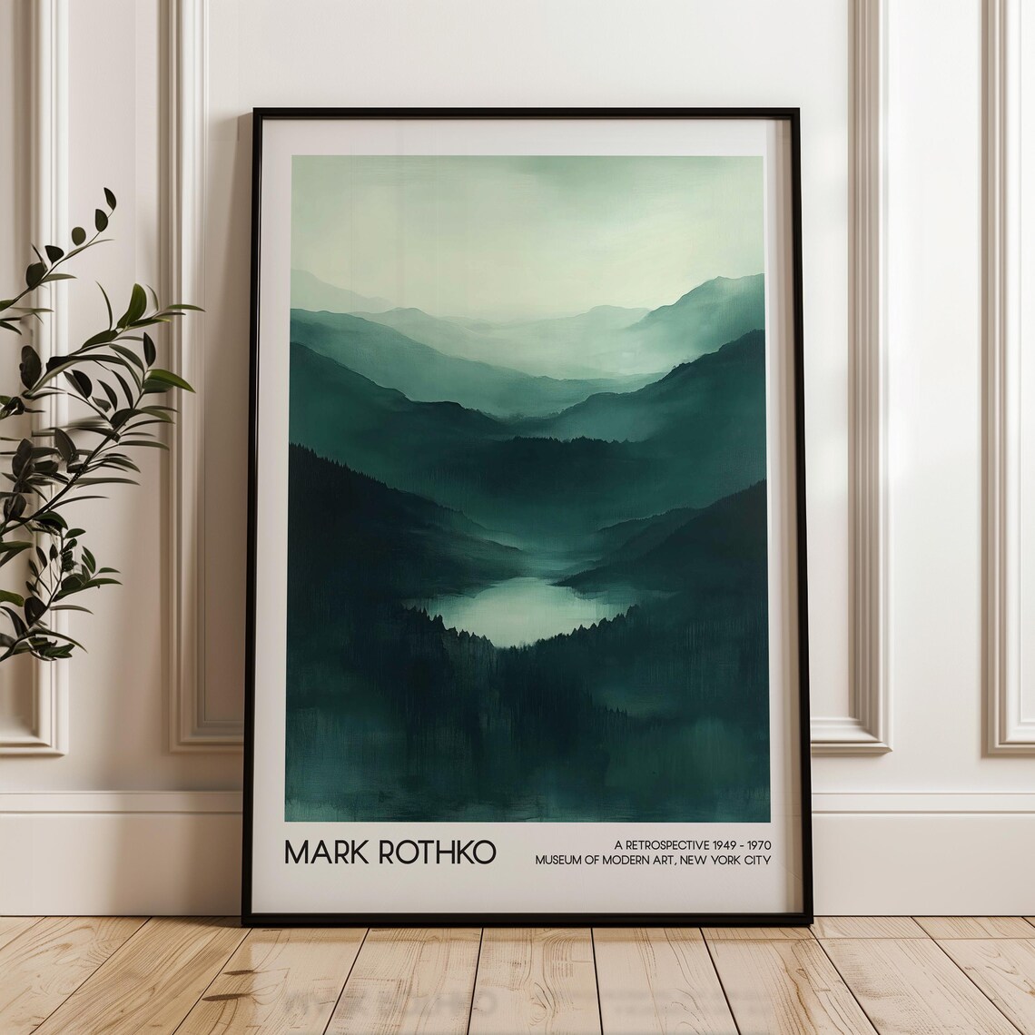 Mark Rothko Abstract Art Print, Modern Exhibition