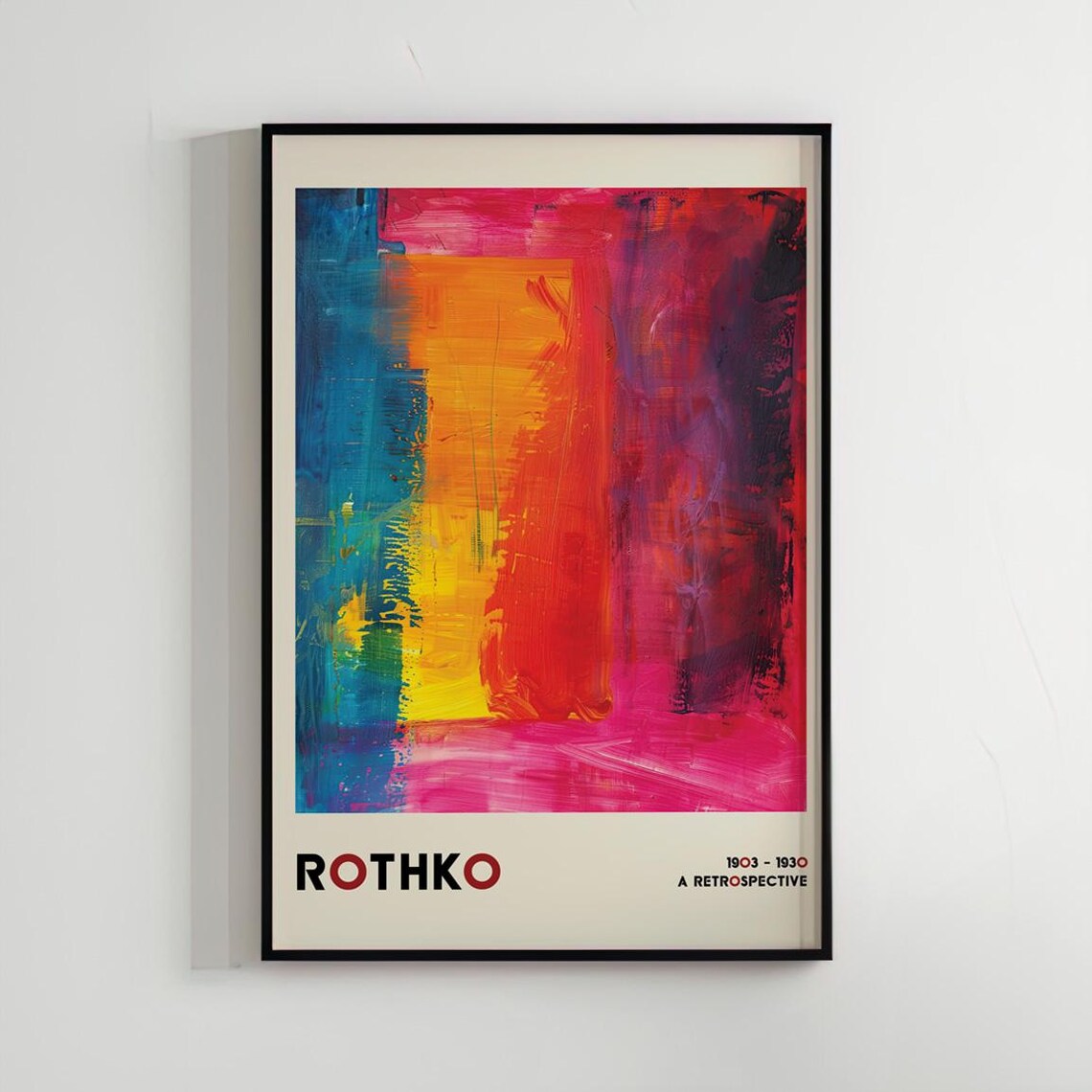 Mark Rothko Abstract Modern Exhibition Art Poster