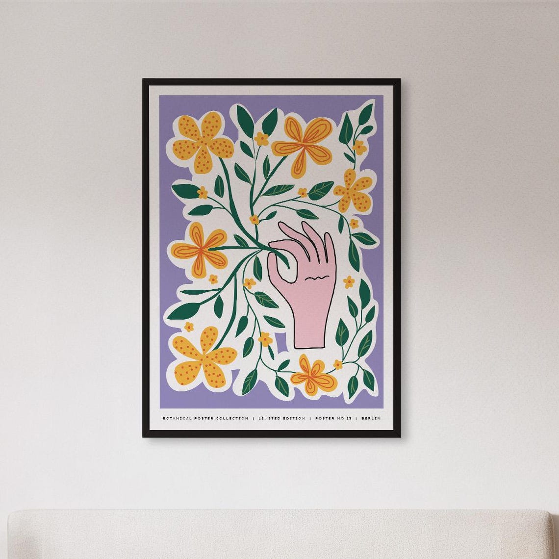 Berlin Floral Hand Botanical Limited Collection No 25 Wall Art