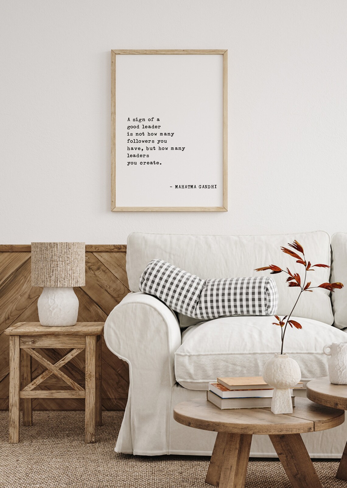 Mahatma Gandhi Quote Leadership Gift for Boss - Image 5