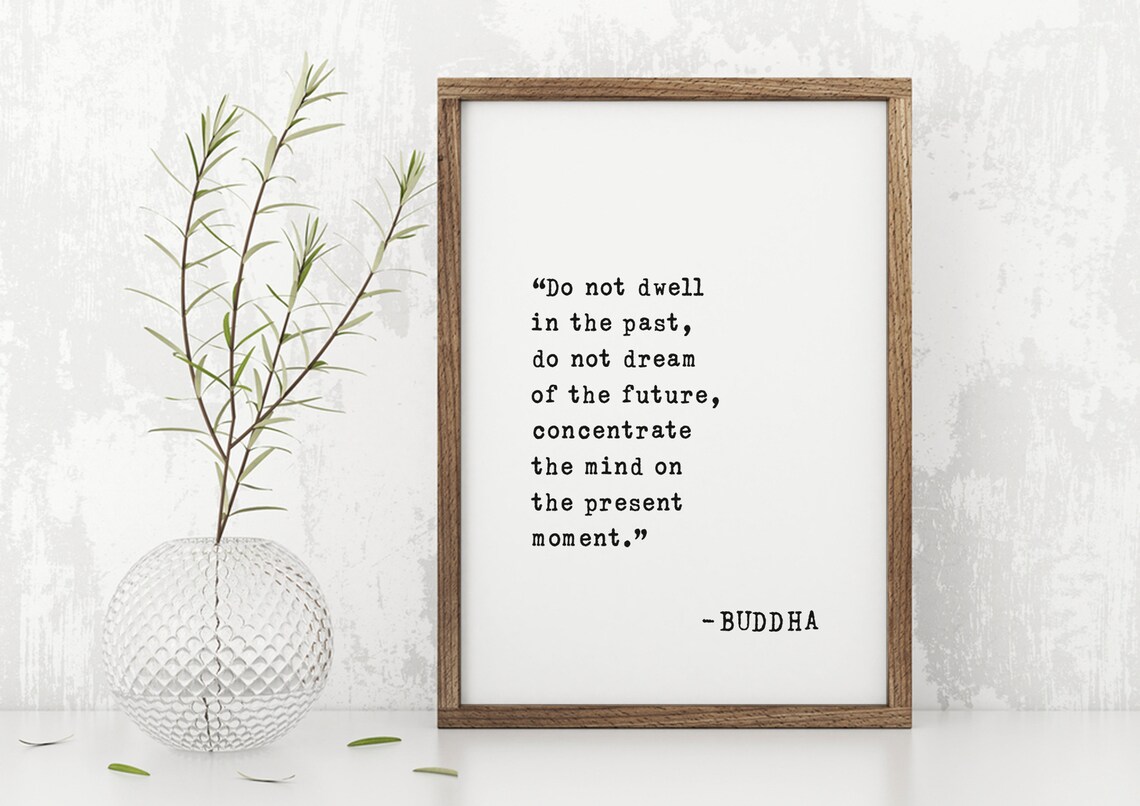Buddha Quote Art Print, Mindfulness Wall Decor - Image 4