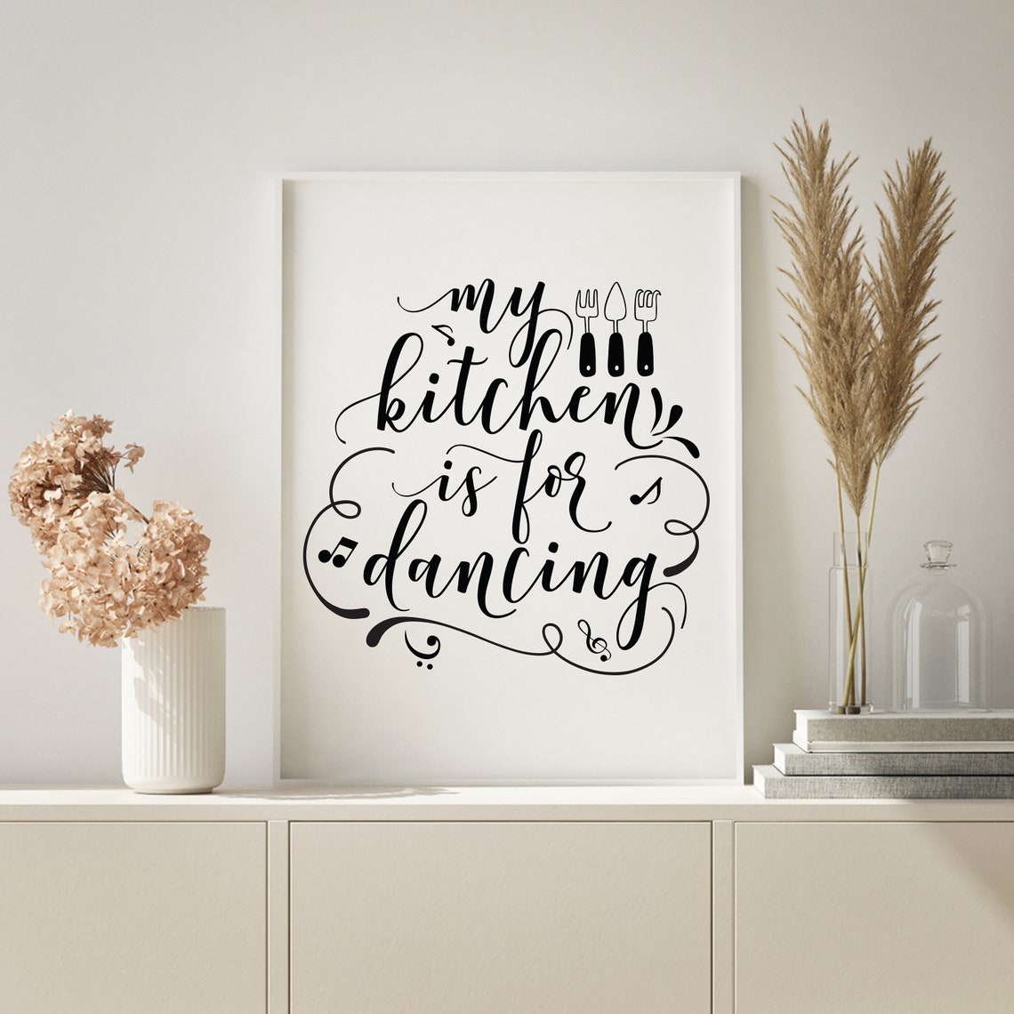 My Kitchen Is For Dancing Wooden Sign Farmhouse Kitchen Home Decor Funny Kitchen Quote - Image 4