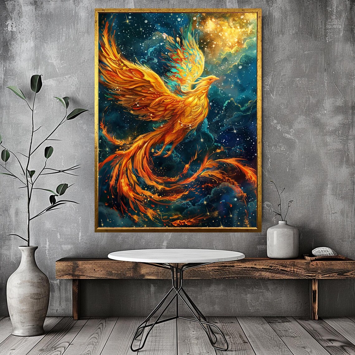 Phoenix Rising Phoenix Fantasy Art Print - Image 2