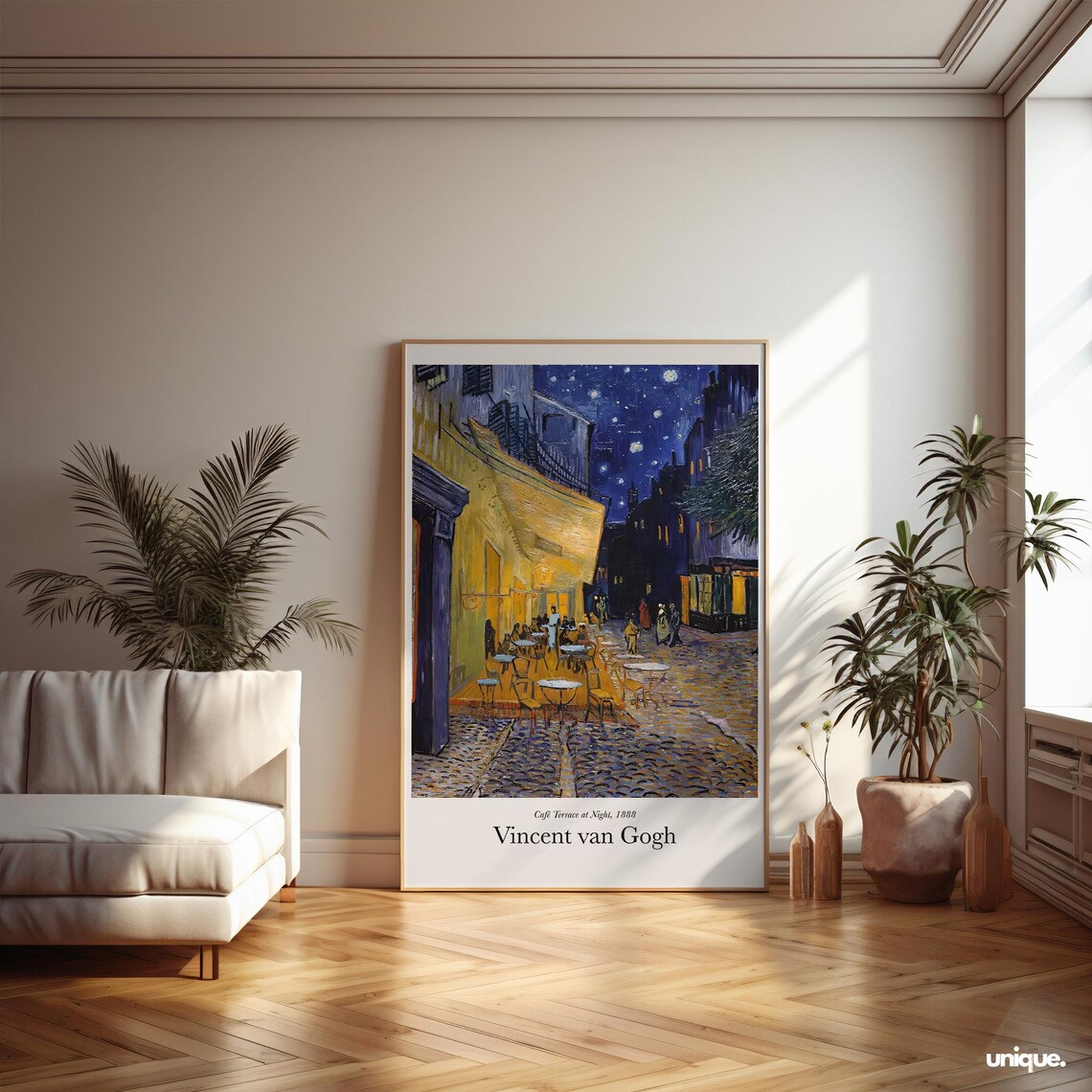 Vincent van Gogh Cafe Terrace at Night 1888 Starry Sky Poster