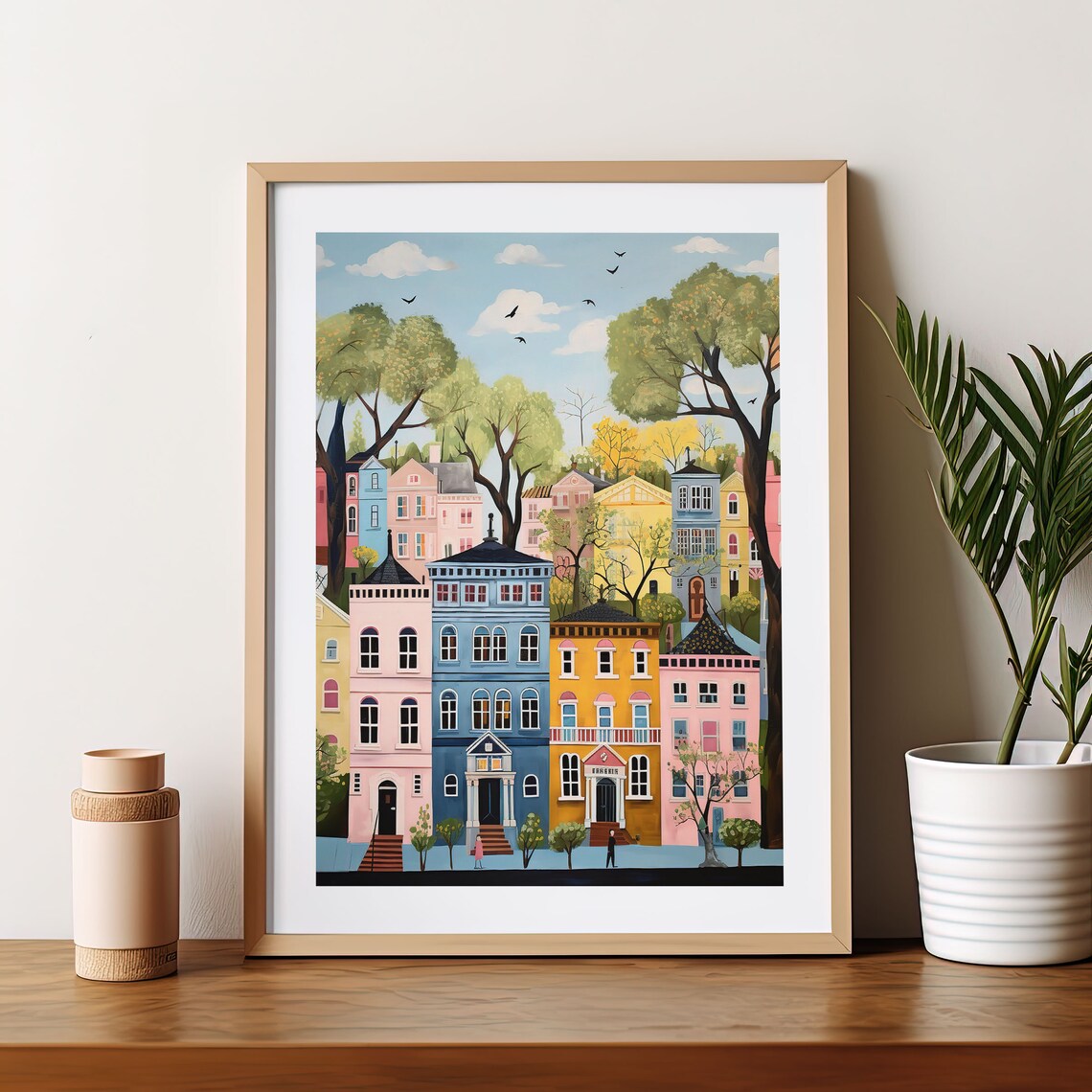 Savannah, Georgia Watercolor Travel Art Print