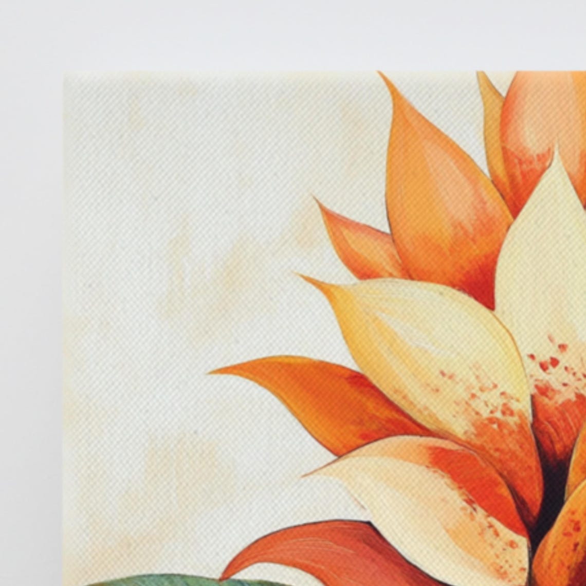 Orange Guzmania Bromeliad Bloom Tropical Flower Botanical Art Poster - Image 3