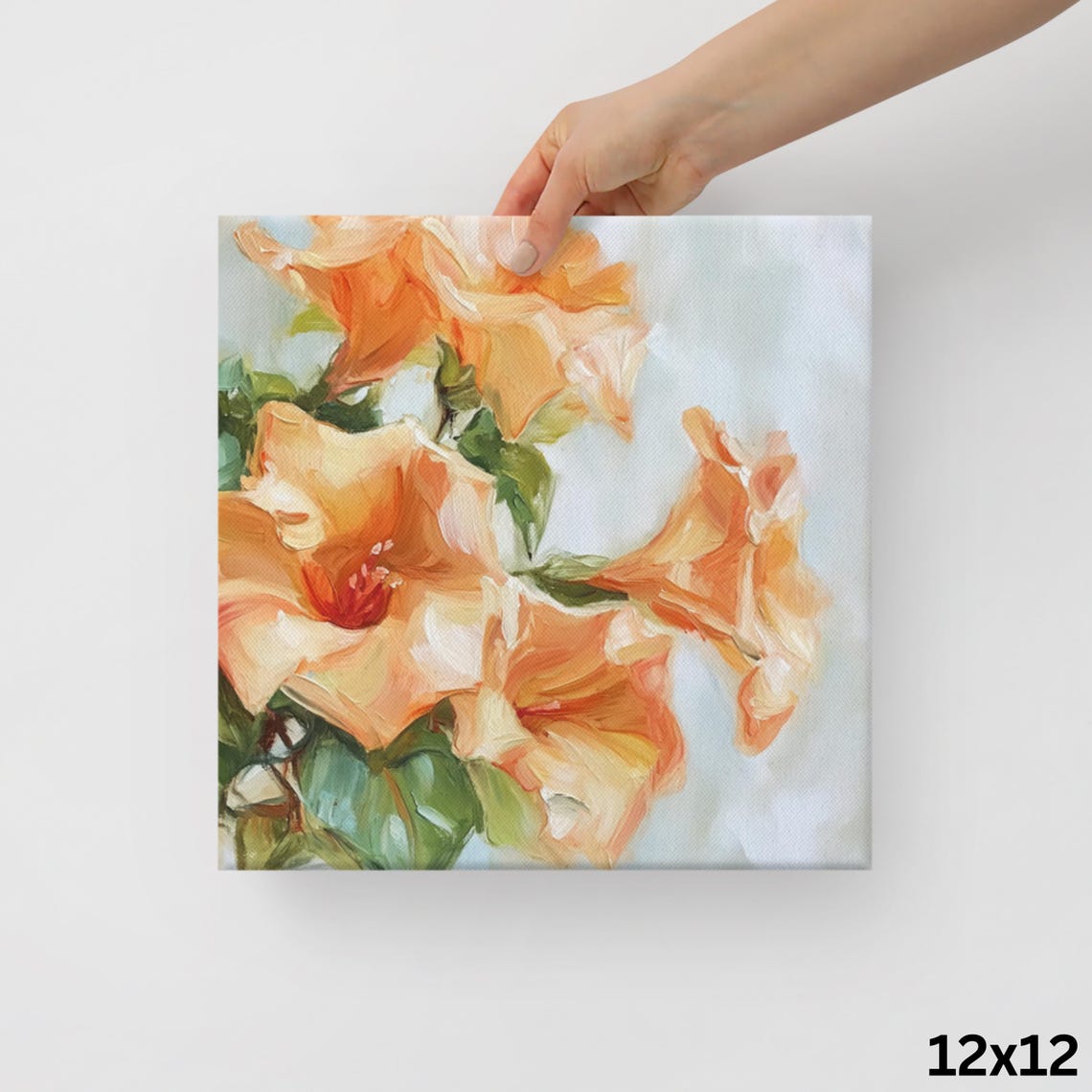 Trumpet Vine Flower Print Trumpet Vine Art Trumpet Vine Flower Flower Wall Art Trumpet Vine Plant Painting Print - Image 2