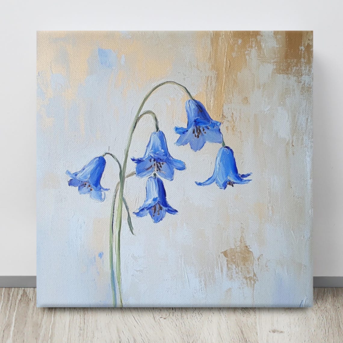 Common Bluebell Flower Nodding Blue Bells Painting Print Poster - Image 4