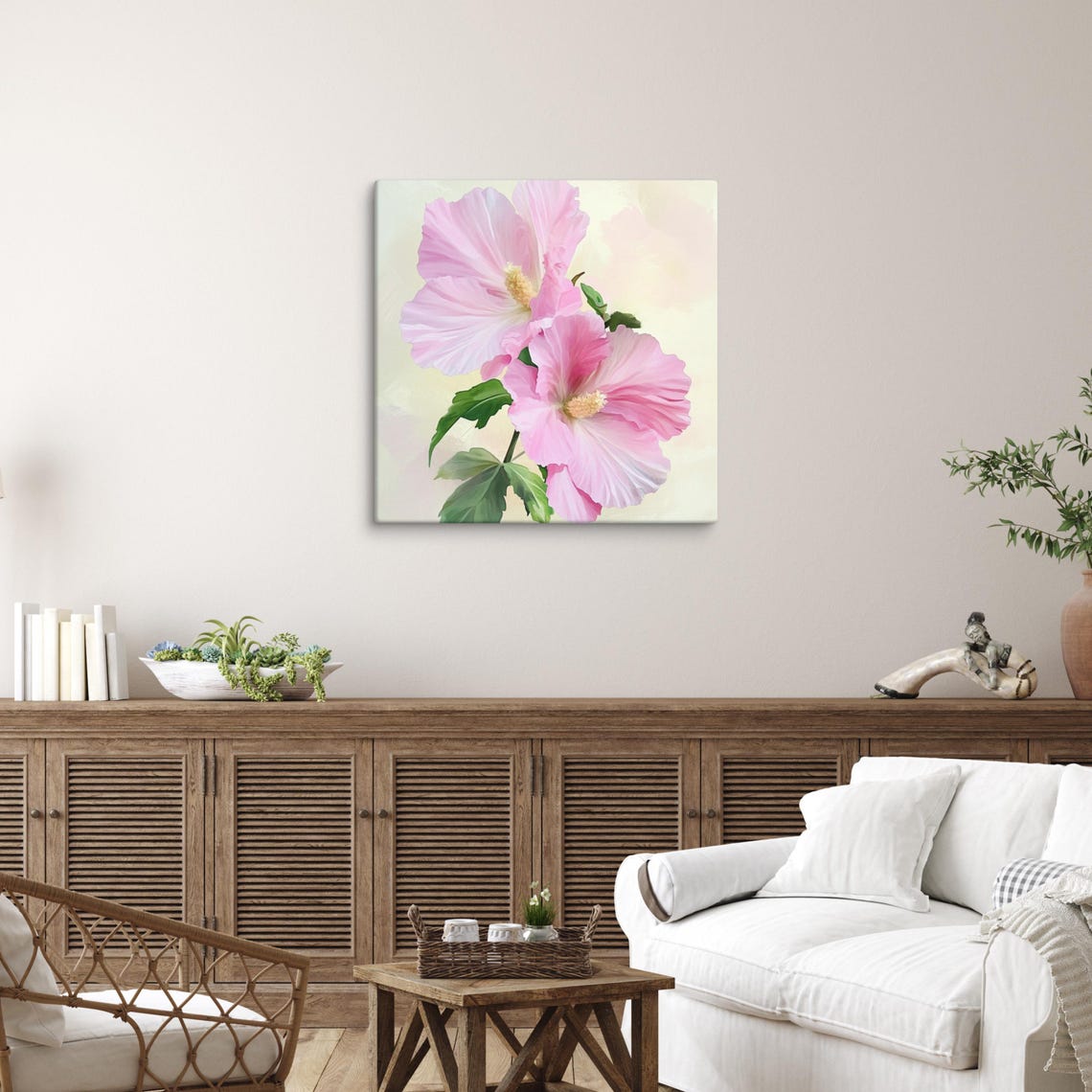 Rose Of Sharon Flower Print Painting Print Wall Art Rose Of Sharon Wall Art Flower Wall Art Hibiscus Flower Art - Image 3