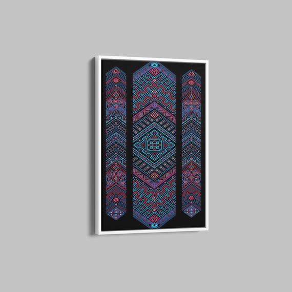 Tree Ring Framed Wall Art Abstract Colorful Tree Ring Wall Decor Minimalist Home Art Modern Farmhouse Living Room Print