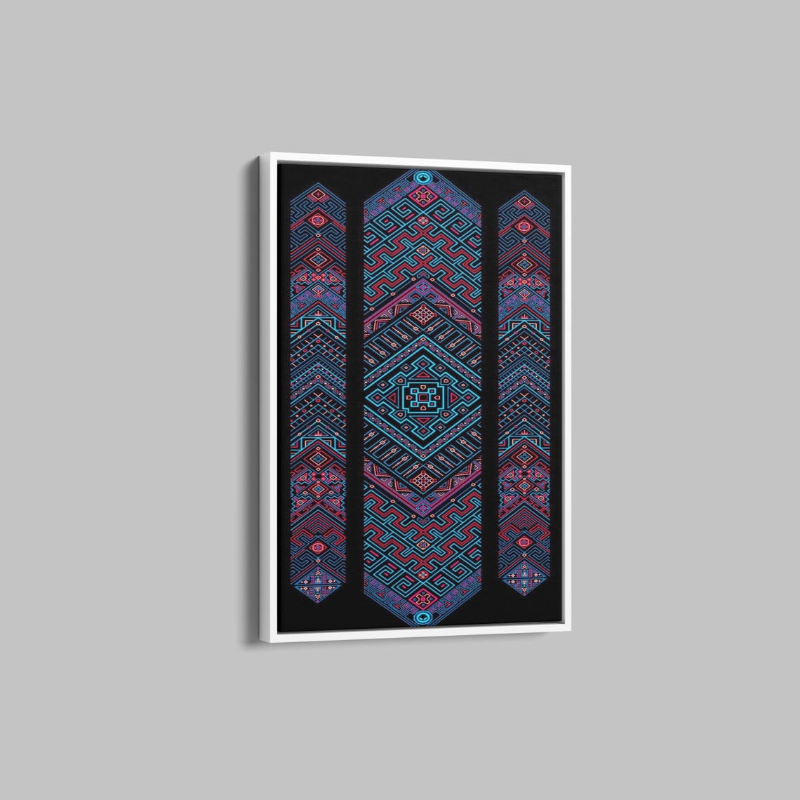Tree Ring Framed Wall Art Abstract Colorful Tree Ring Wall Decor Minimalist Home Art Modern Farmhouse Living Room Print