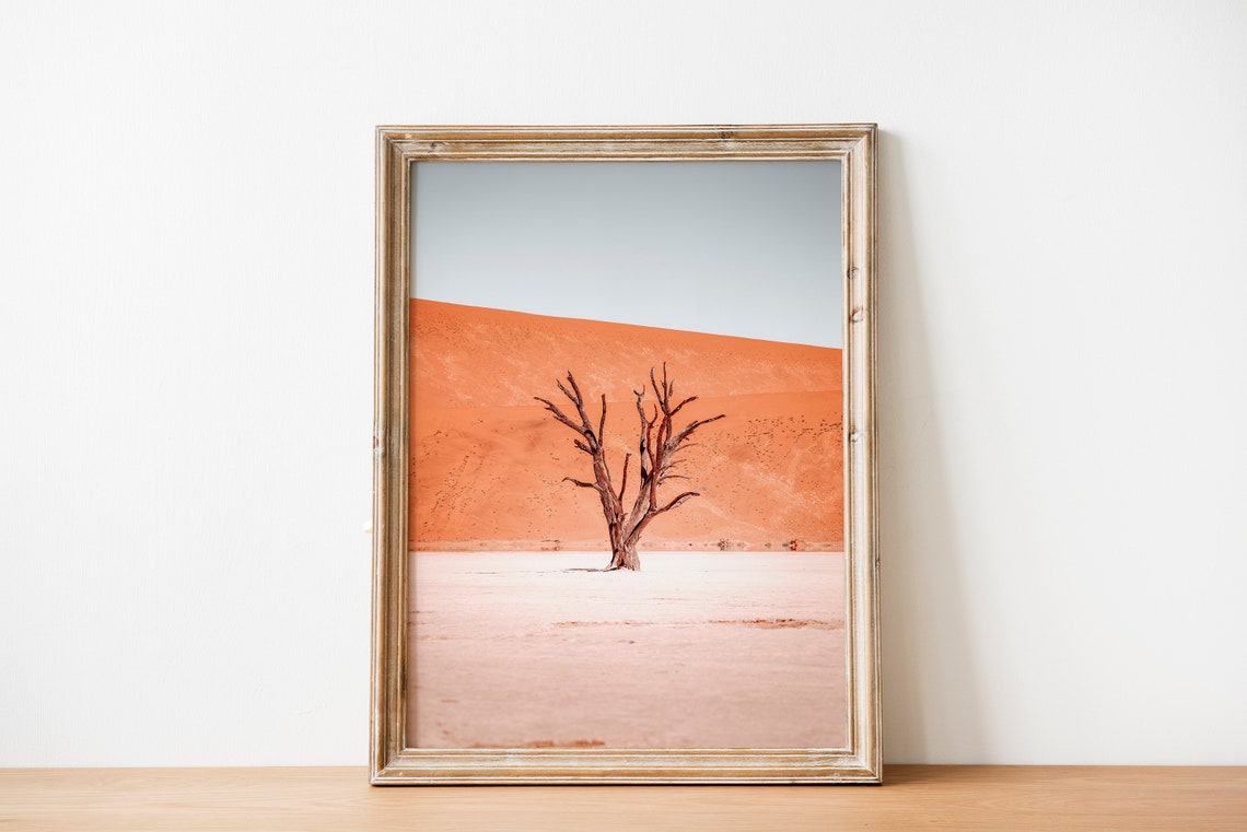 Morocco Sahara Desert Tree Wall Decor Morocco Desert Print Moroccan Wall Art Desert Tree Print Sahara Desert Wall Art - Image 3