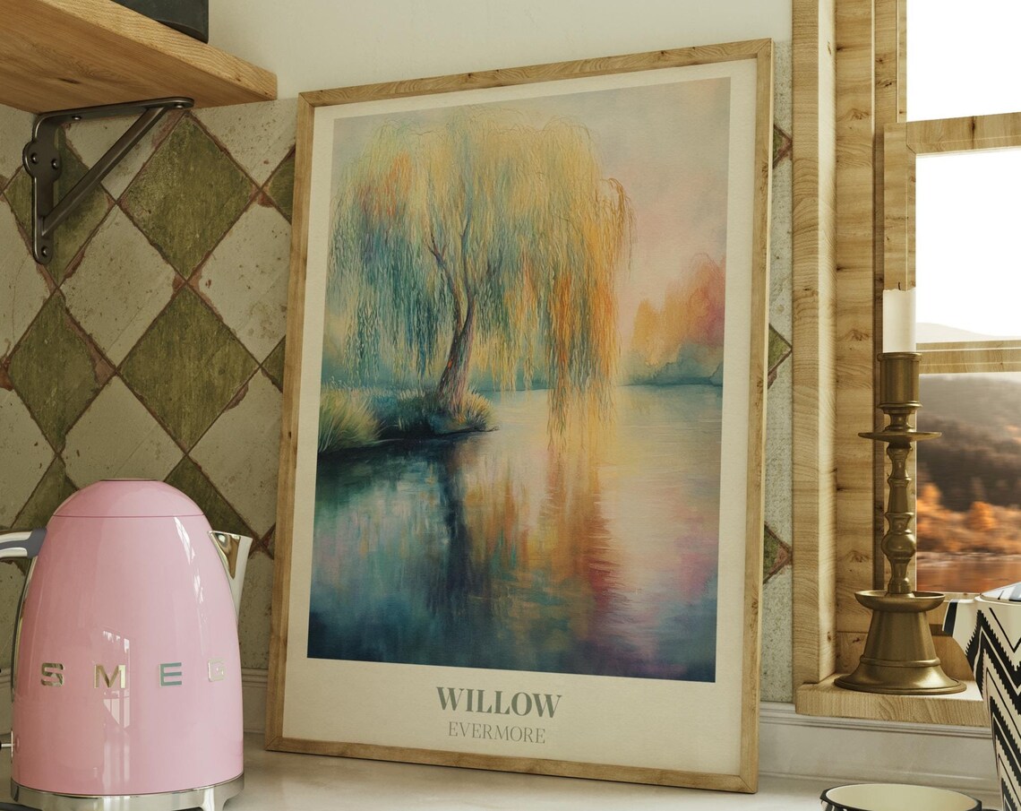 Willow Print Music Wall Art Watercolor Art Print