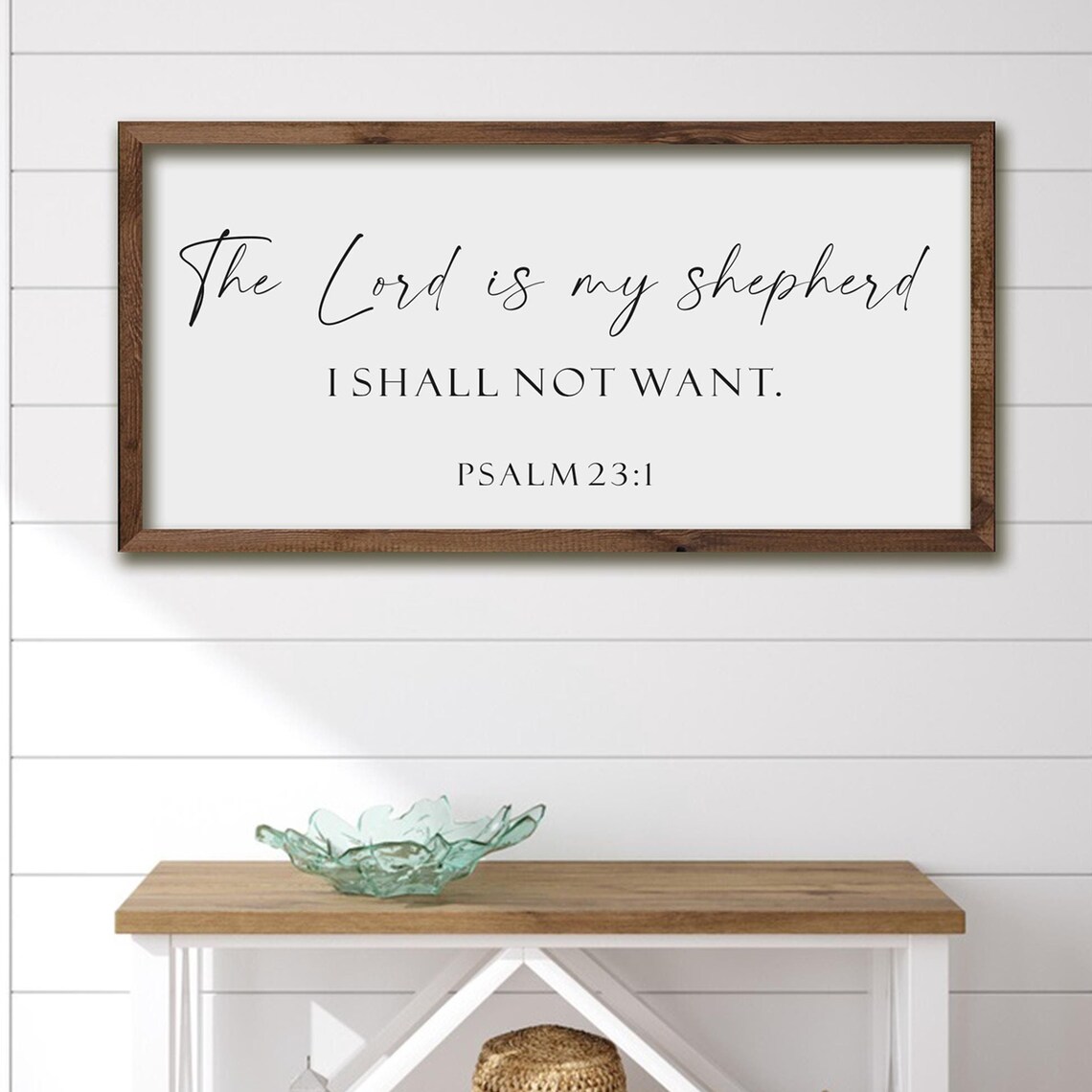 The Lord Is My Shepherd I Shall Not Want Psalm 23 Scripture Poster