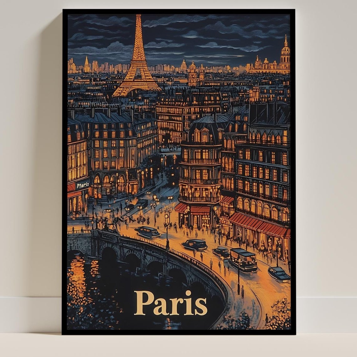 Paris Travel Poster, France Travel Gift