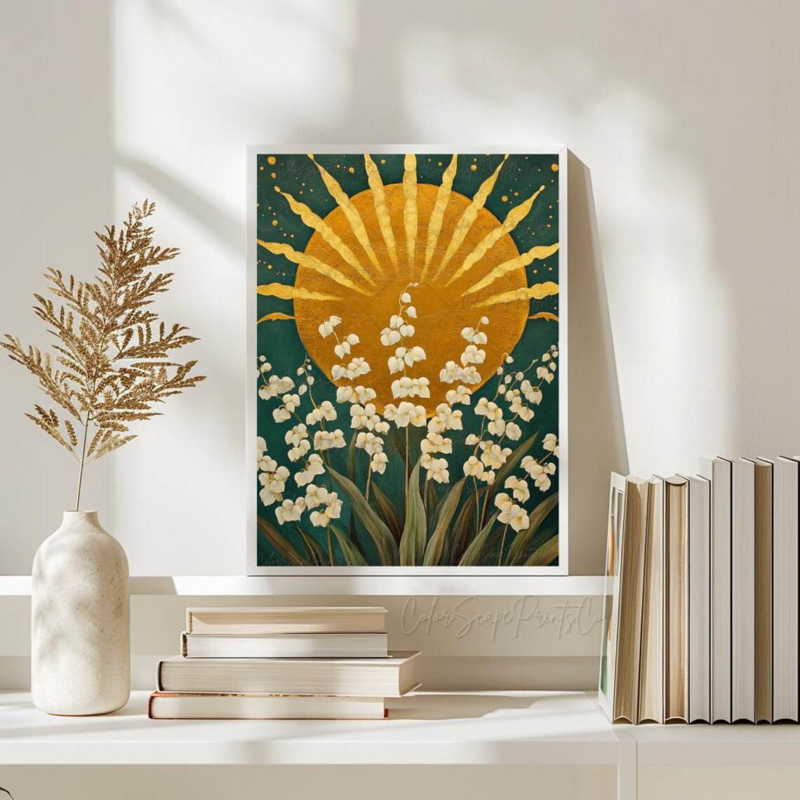 Lily Of The Valley Botanical Flower Art Print - Image 4