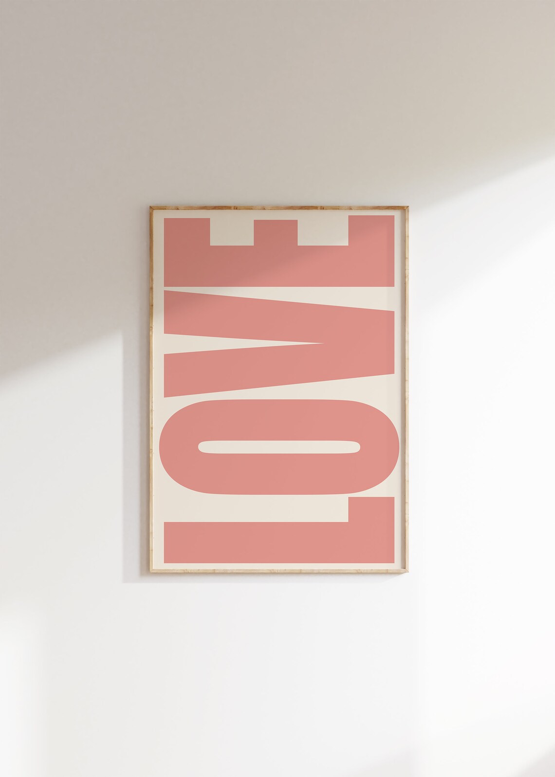 Love Typography Poster, Retro Trendy Wall Art - Image 2
